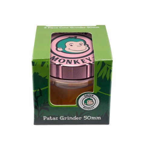 Green Monkey Grinder - Patas 2pc - 50mm - Discreet Smoker
