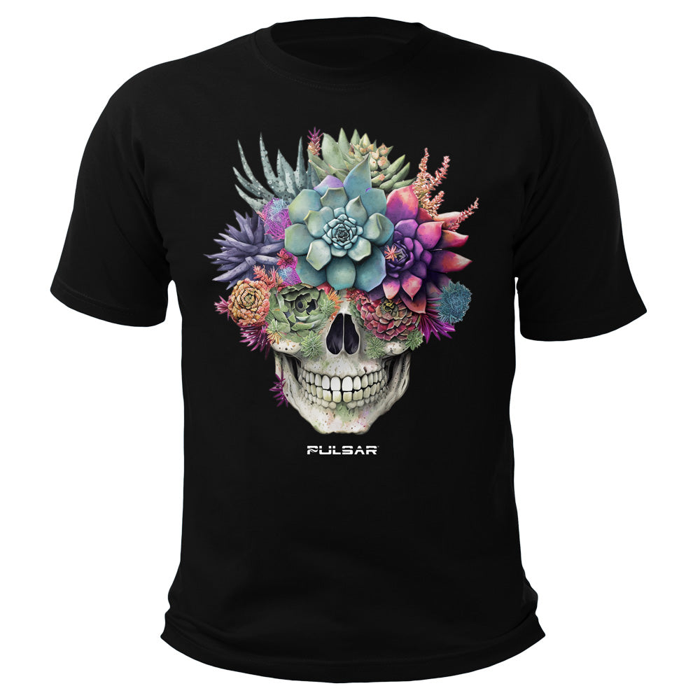 Pulsar Cotton T-Shirt | Succulent Smile - Discreet Smoker