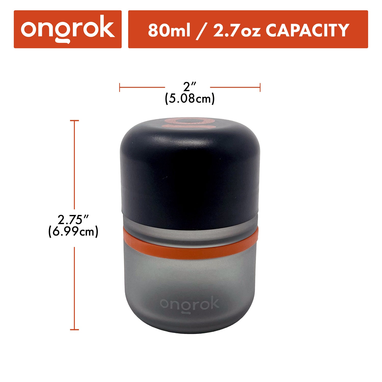 Ongrok 80ml Child Resistant Jar | 6 Pack - Discreet Smoker