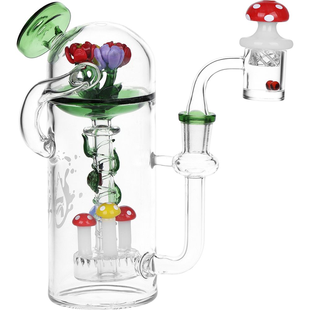Pulsar Garden Glass Dab Rig Set - 7" / 14mm F - Discreet Smoker