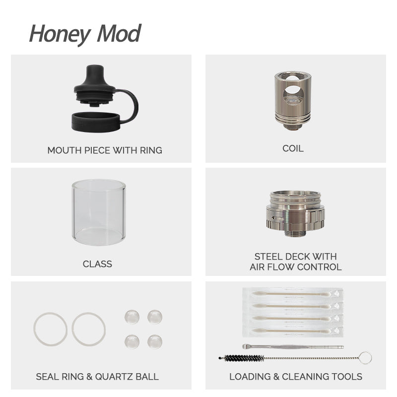 Waxmaid 5.3" HoneyMod E-rig - Discreet Smoker