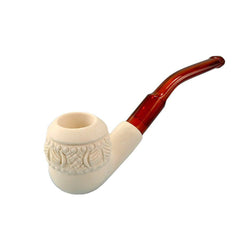 Hand Carved Small Meerschaum Pipe - Topkapi - Discreet Smoker