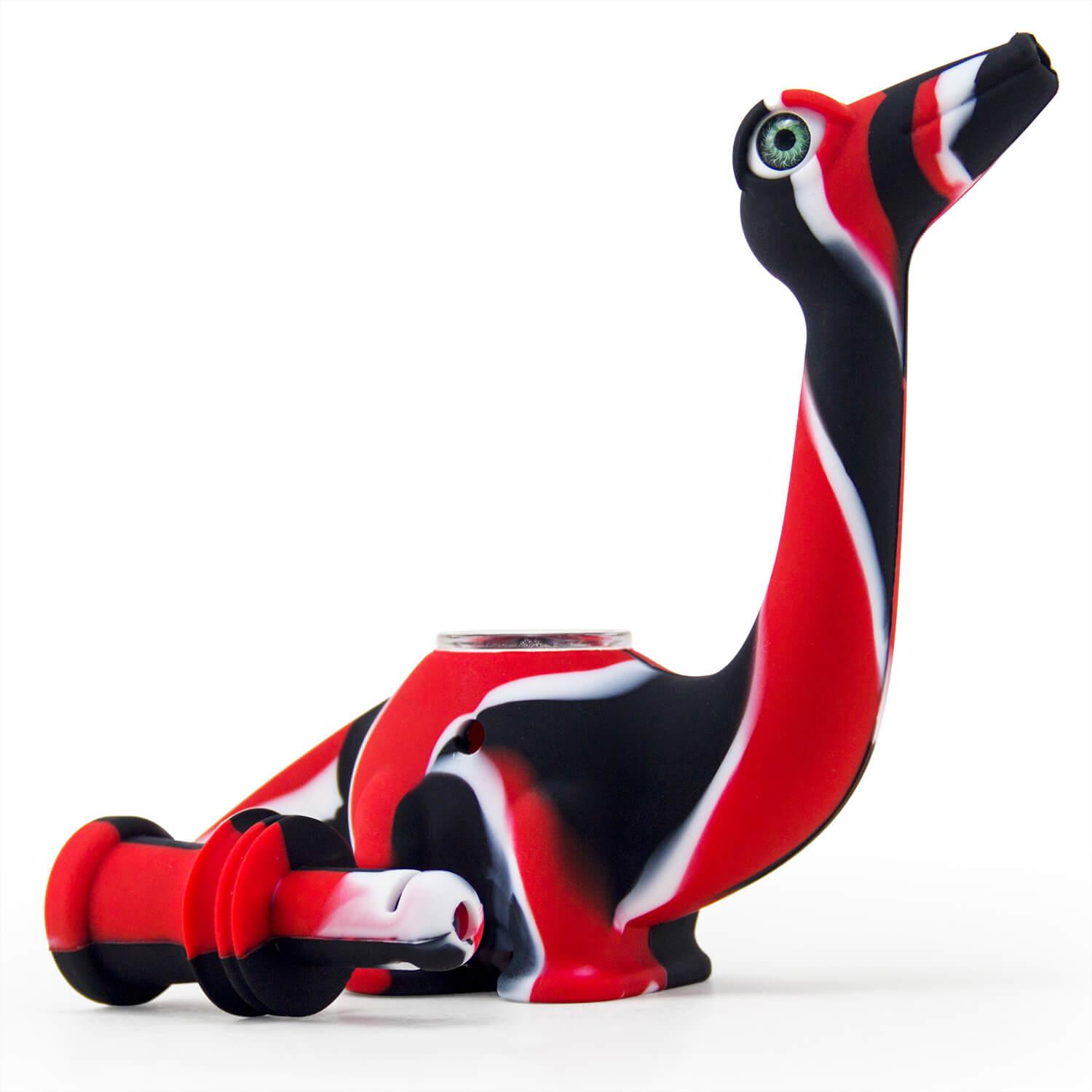 Dinosaur Silicone Pipe - Discreet Smoker
