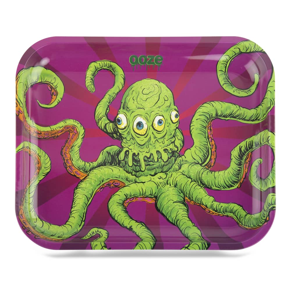 Ooze Rolling Tray - Metal - Large - Discreet Smoker