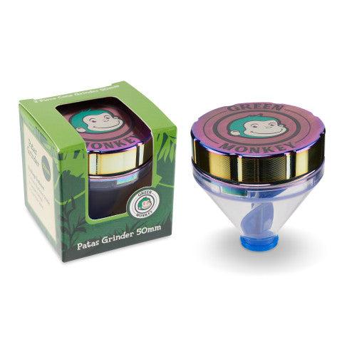 Green Monkey Grinder - Patas 2pc - 50mm - Discreet Smoker