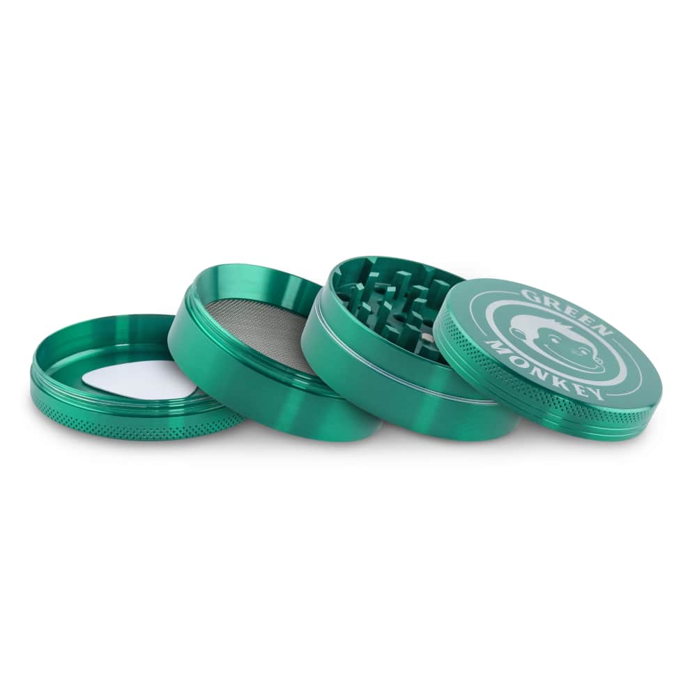 Green Monkey Grinder - Capuchin 4pc - 63mm - Discreet Smoker