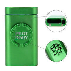 One Hitter Dugout With Grinder - Discreet Smoker