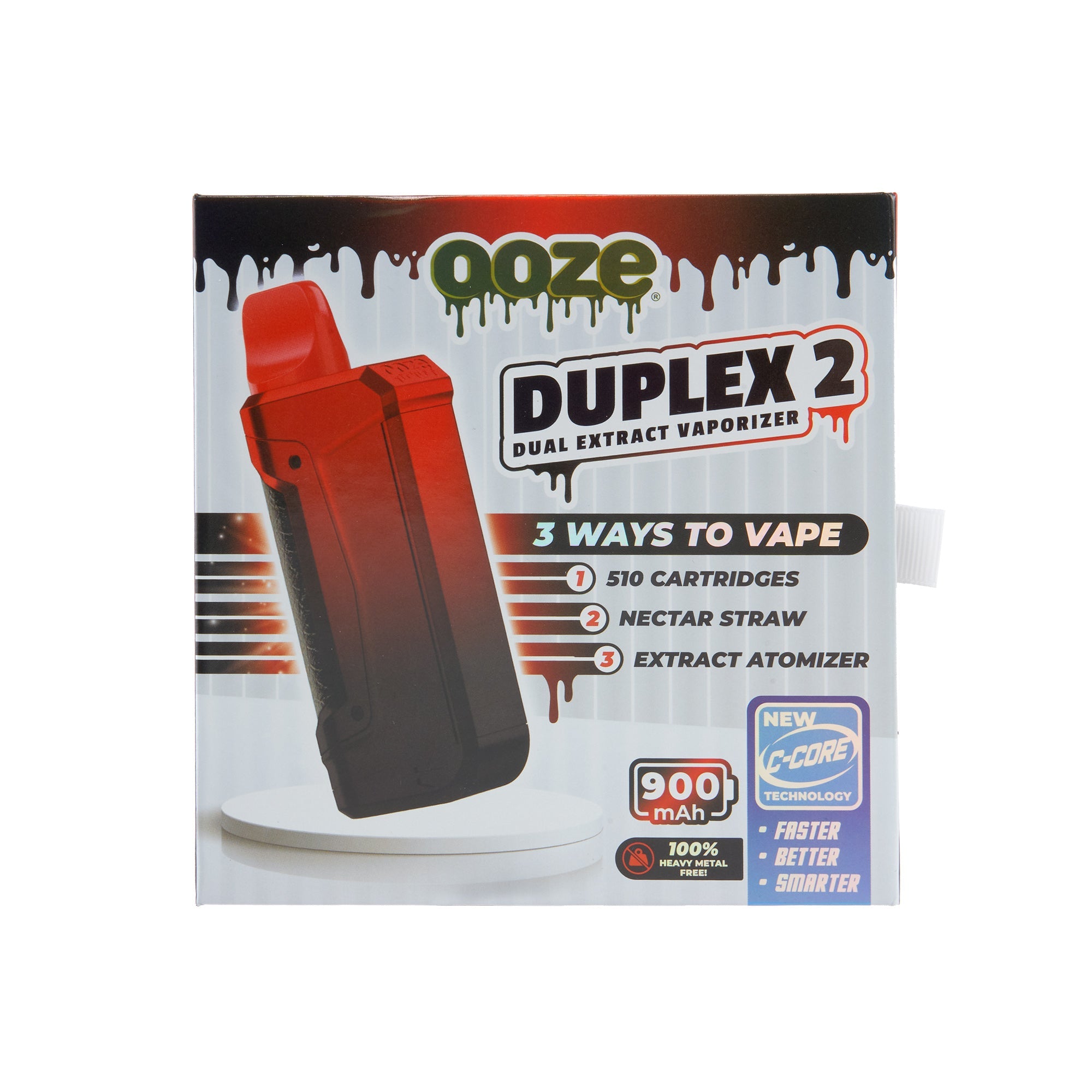 Ooze Duplex 2 Vaporizer– 900 mAh C-Core - Discreet Smoker