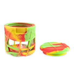 Ooze Prizm Silicone-Wrapped Glass Stash Jar - Discreet Smoker