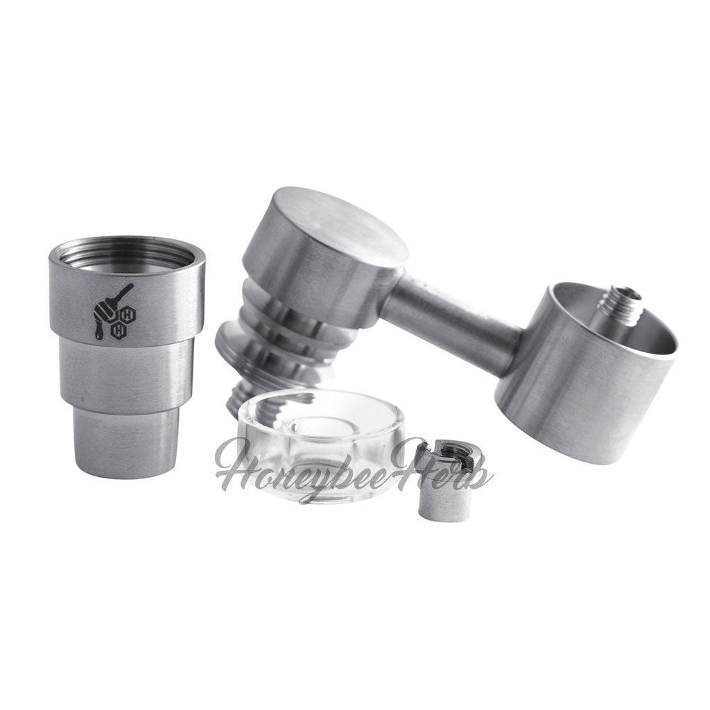 TITANIUM 4 IN 1 SIDECAR HYBRID BANGER DAB NAIL - Discreet Smoker