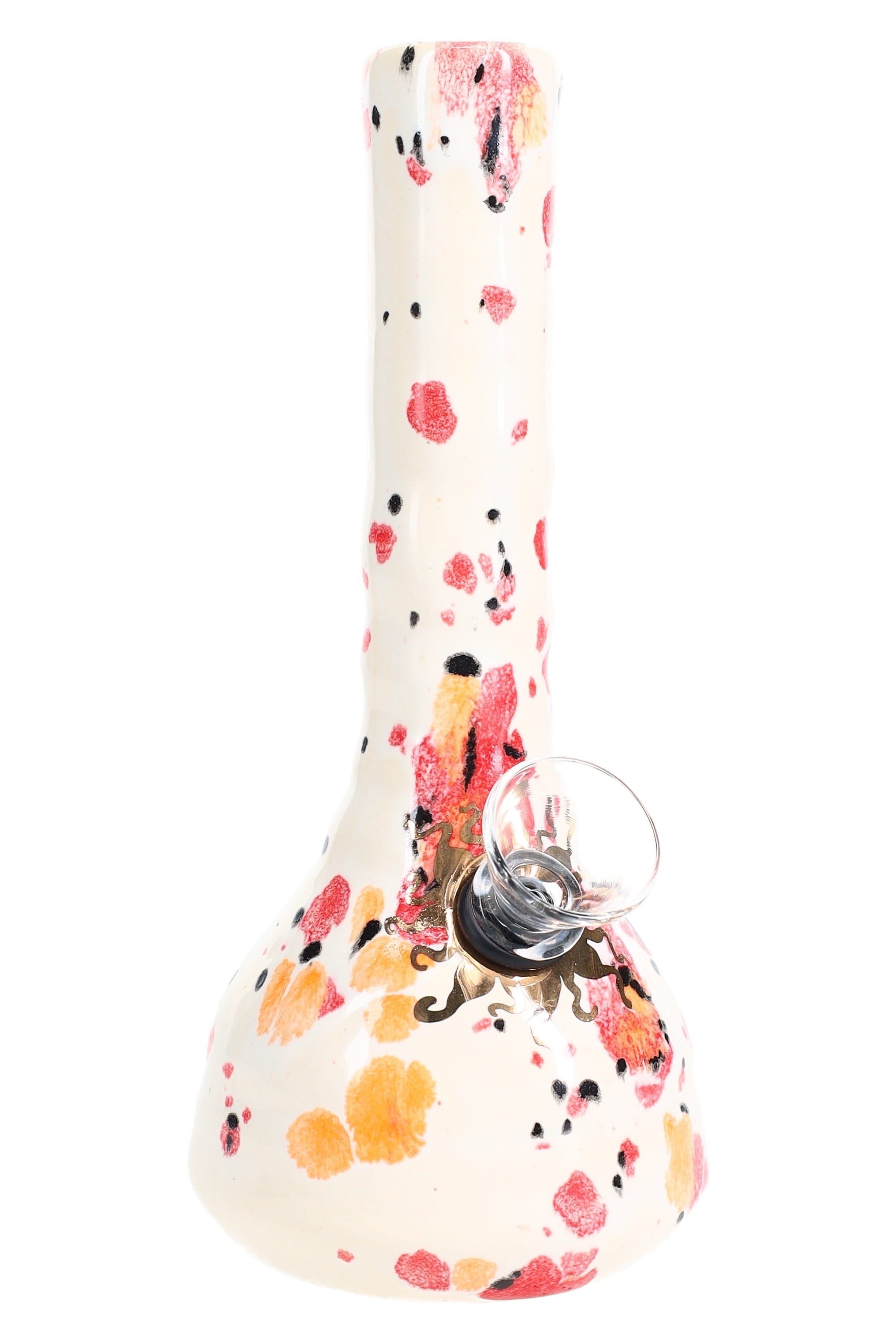 Ancient Creations 6″ Crystal Burst Ceramic Bong - Discreet Smoker