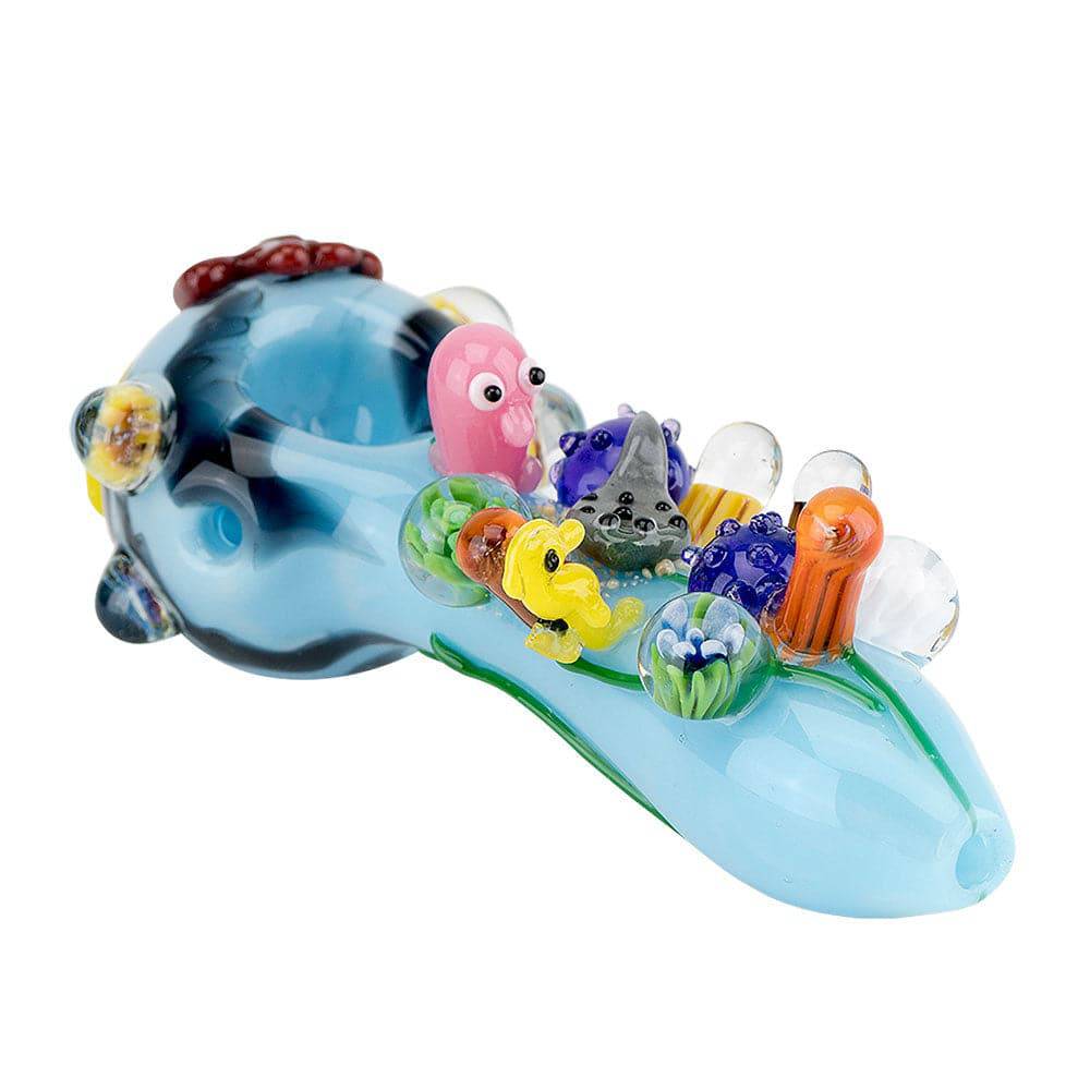 Empire Glassworks Spoon Pipe - 4.75" / Great Barrier Reef - Discreet Smoker