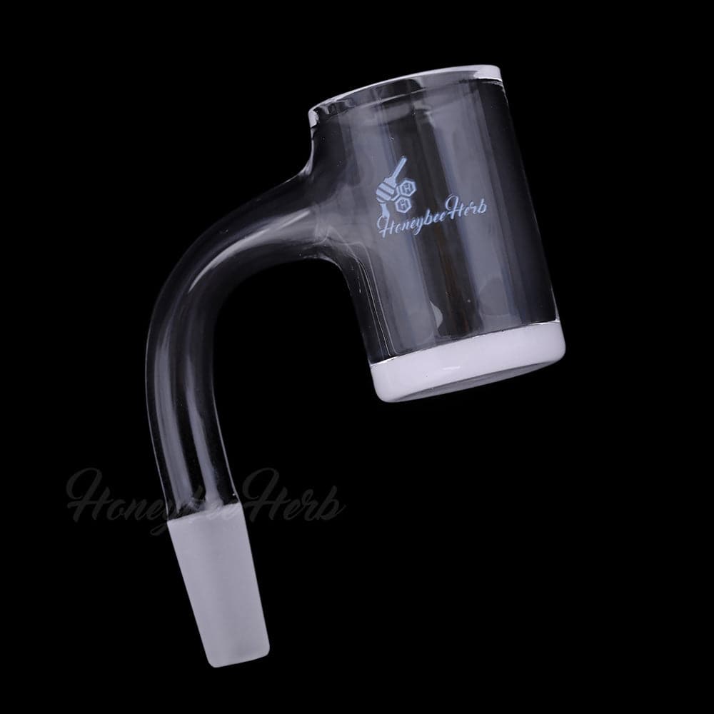 HONEY & MILK BEVEL QUARTZ BANGER- 90° DEGREE | BL - Discreet Smoker