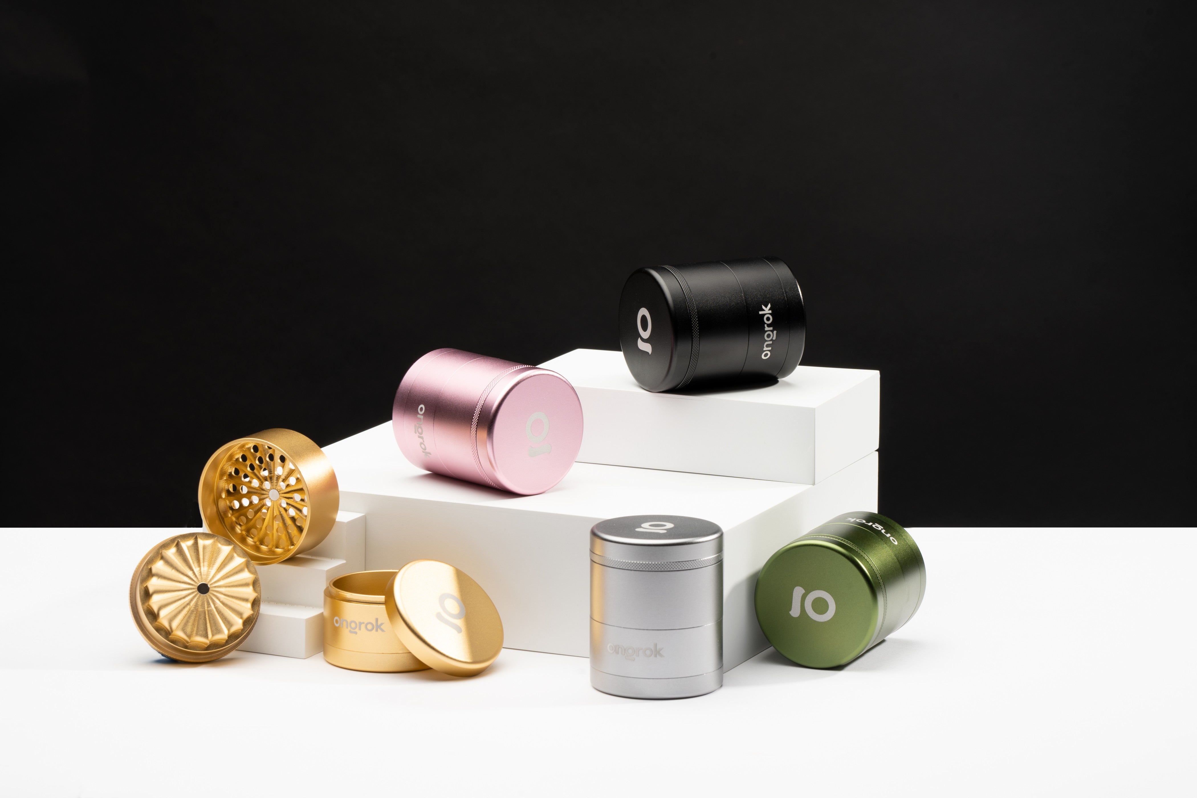 Ongrok 5 Pc Flower Tooth Storage Grinder - Discreet Smoker
