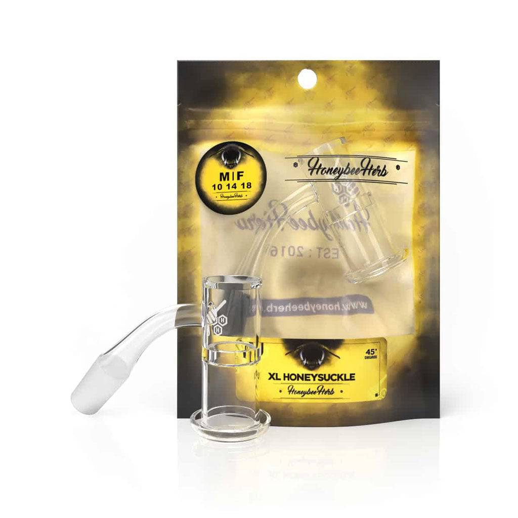 HONEYSUCKLE XL QUARTZ BANGER - 45° DEGREE | YL - Discreet Smoker