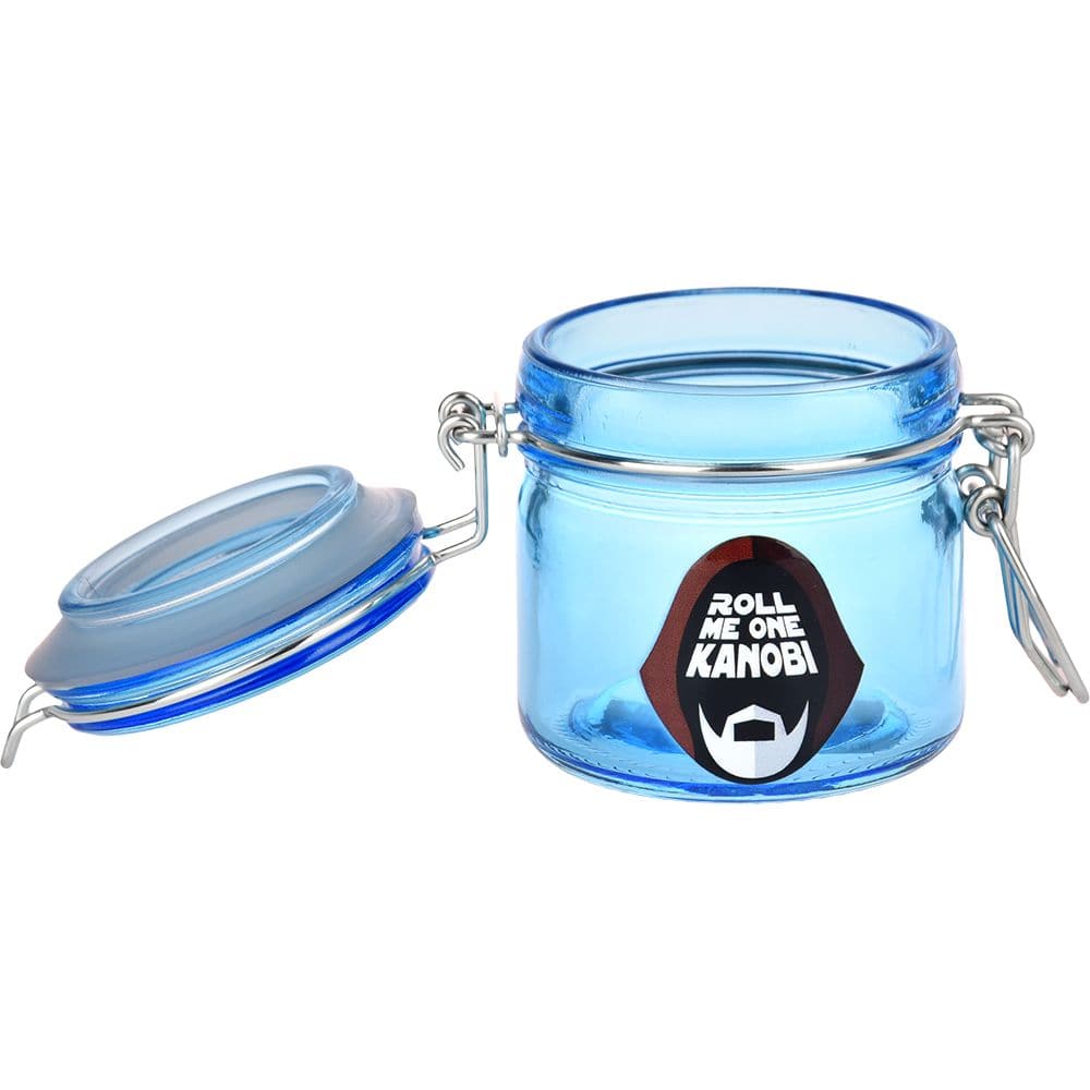 Dank Tank Roll Me One Kenobi Glass Storage Jar - 2.75" x 2.4" - Discreet Smoker