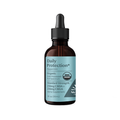 Organic CBGA+CBDA Daily Protection* Drops 250mg+250mg Peppermint - Discreet Smoker