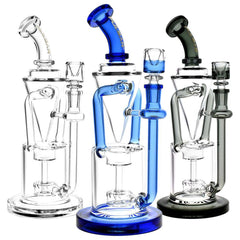 Pulsar Gravity Drip Recycler Water Pipe | 10.25" | 14mm F - Discreet Smoker