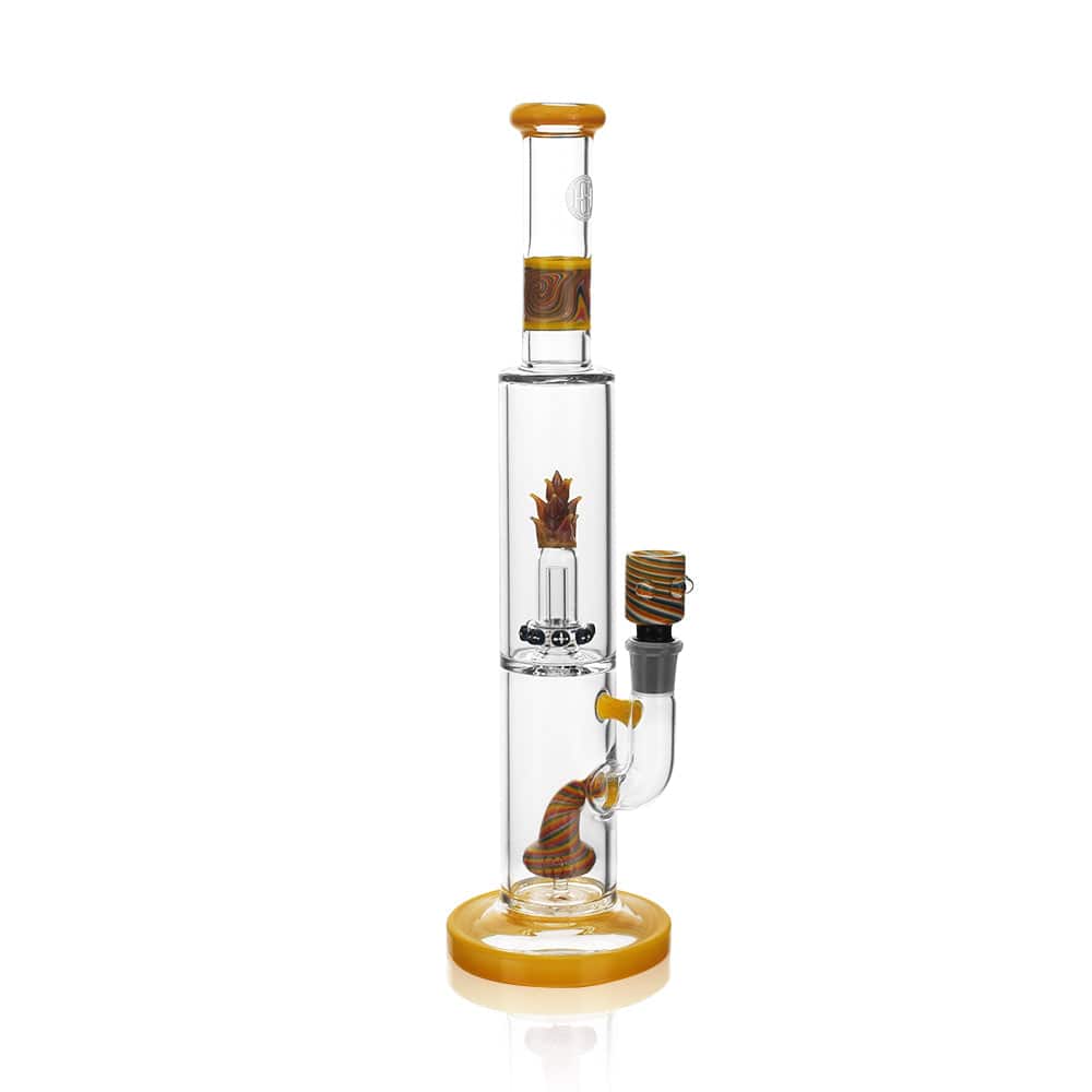 High Society | Cygnus Premium Wig Wag Waterpipe (Canary Yellow) - Discreet Smoker