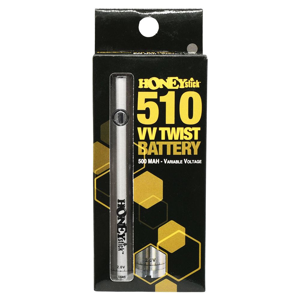 HoneyStick 510 Twist Variable Voltage Vape Pen | 500mAh - Discreet Smoker