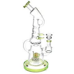 Lookah Glass Wave Recycler Water Pipe | 12.25" | 14mm F - Discreet Smoker