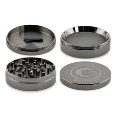 Green Monkey Grinder - Capuchin 4pc - 75mm - Discreet Smoker