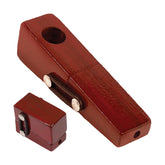 Square Foldable Wood Hand Pipe - Discreet Smoker