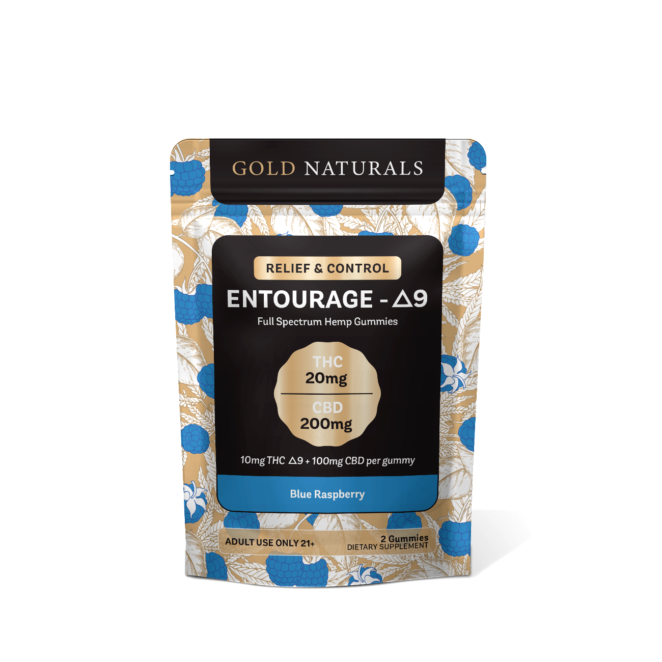 Gold Naturals Entourage Δ9 Gummy - Discreet Smoker