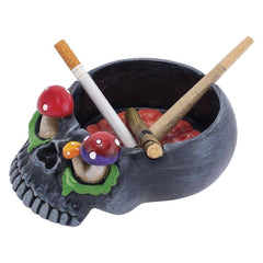 Skull Brain & Mushroom Eyes Ashtray - 5.75" x 4.2"" - Discreet Smoker
