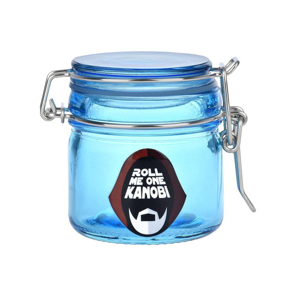Dank Tank Roll Me One Kenobi Glass Storage Jar - 2.75" x 2.4" - Discreet Smoker