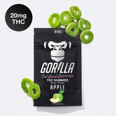 Gorilla THC Gummies - 20MG Delta 9 (10pc) - Discreet Smoker