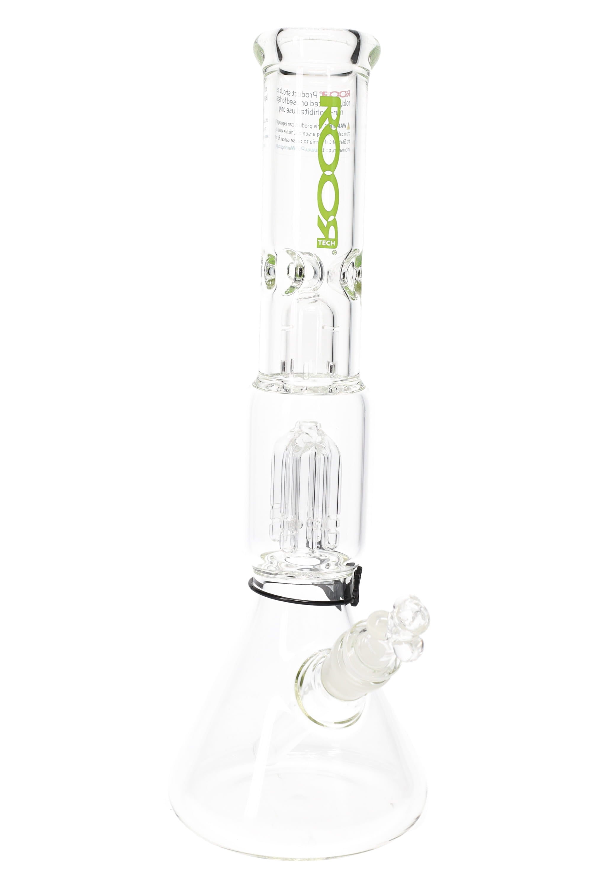 ROOR Tech 14″ Beaker Bong with Tree Perc – 5 mm Thick - Discreet Smoker