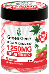 Green Genie CBD Vegan Pectin Infused Gummies w/ B12 Vitamins (625MG - 2500MG) - Discreet Smoker