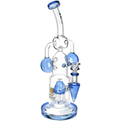 Lookah Glass Robot Recycler Water Pipe | 12.5" - Discreet Smoker