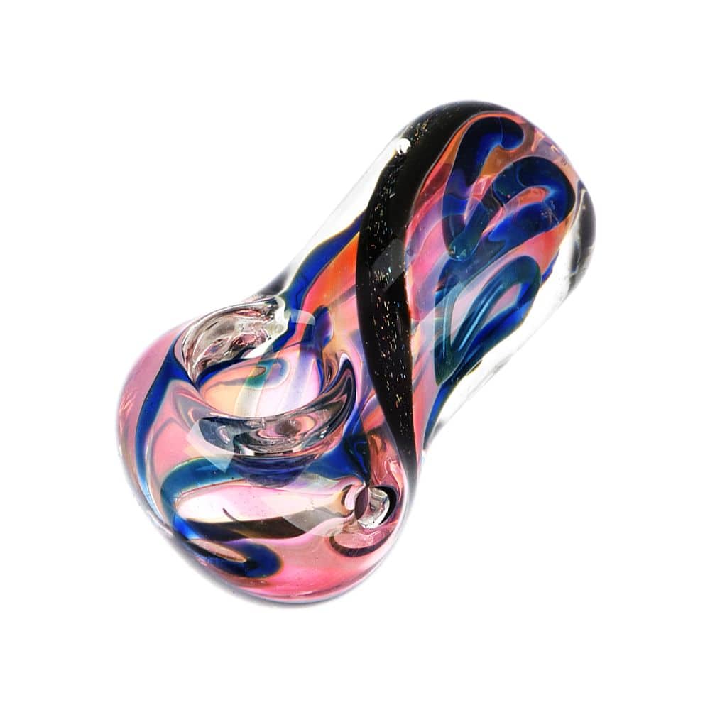 It's a Swirled World Glass Spoon Pipe - 2.5" - Discreet Smoker