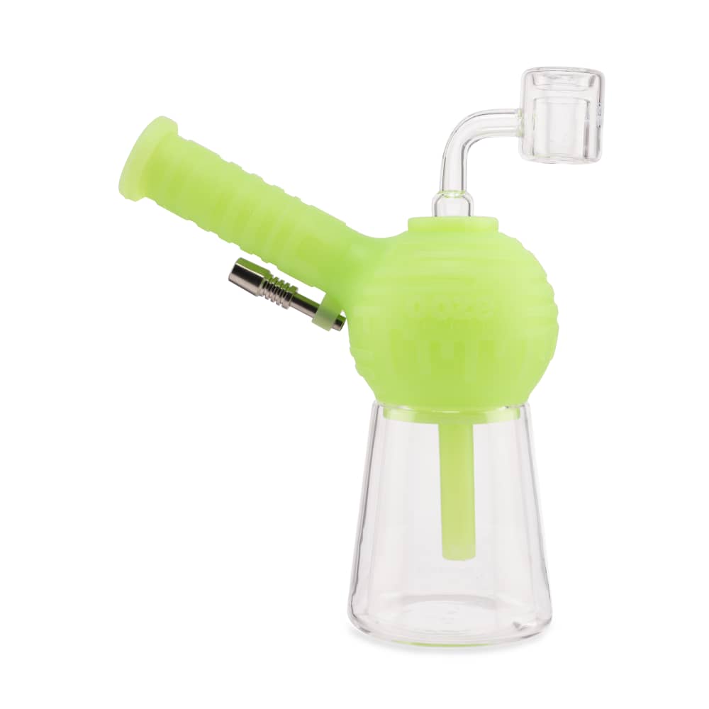 Ooze Blaster Silicone Glass 4-in-1 Hybrid Water Pipe and Dab Straw - Discreet Smoker