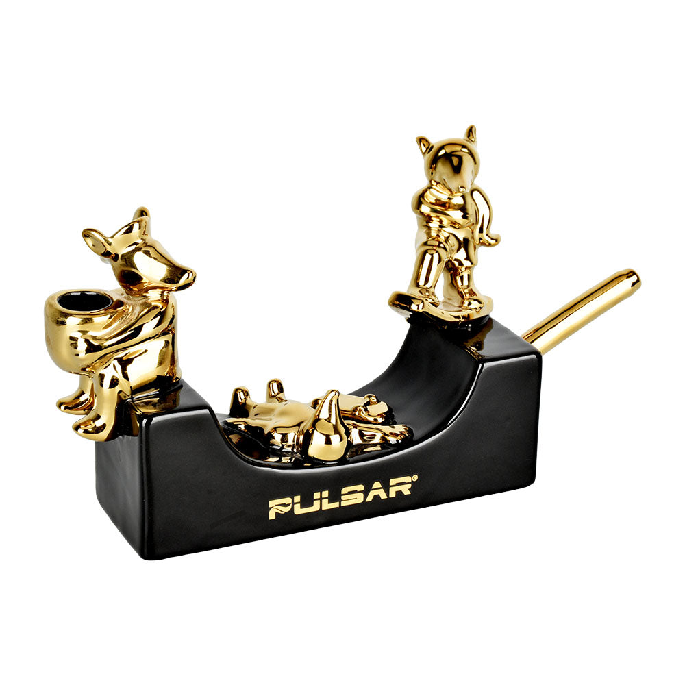 Pulsar Half-Pipe Skateboard Ramp Dry Ceramic Pipe - 10.5" - Discreet Smoker