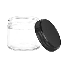 Clear Screw-Top Jar - 1.8" x 2.1"/ Small - Discreet Smoker