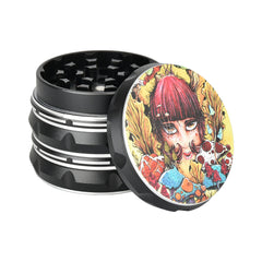 Sean Dietrich Mushroom Red Grinder - 4pc / 2.25" - Discreet Smoker