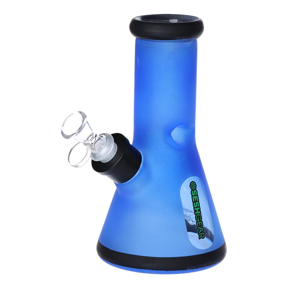SeshGear Glass Beaker Water Pipe Smokers' Kit | 8" | 14mm F - Discreet Smoker