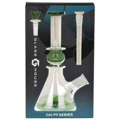 Glass House Orb Beaker Water Pipe - 8.5" / 14mm F - Discreet Smoker