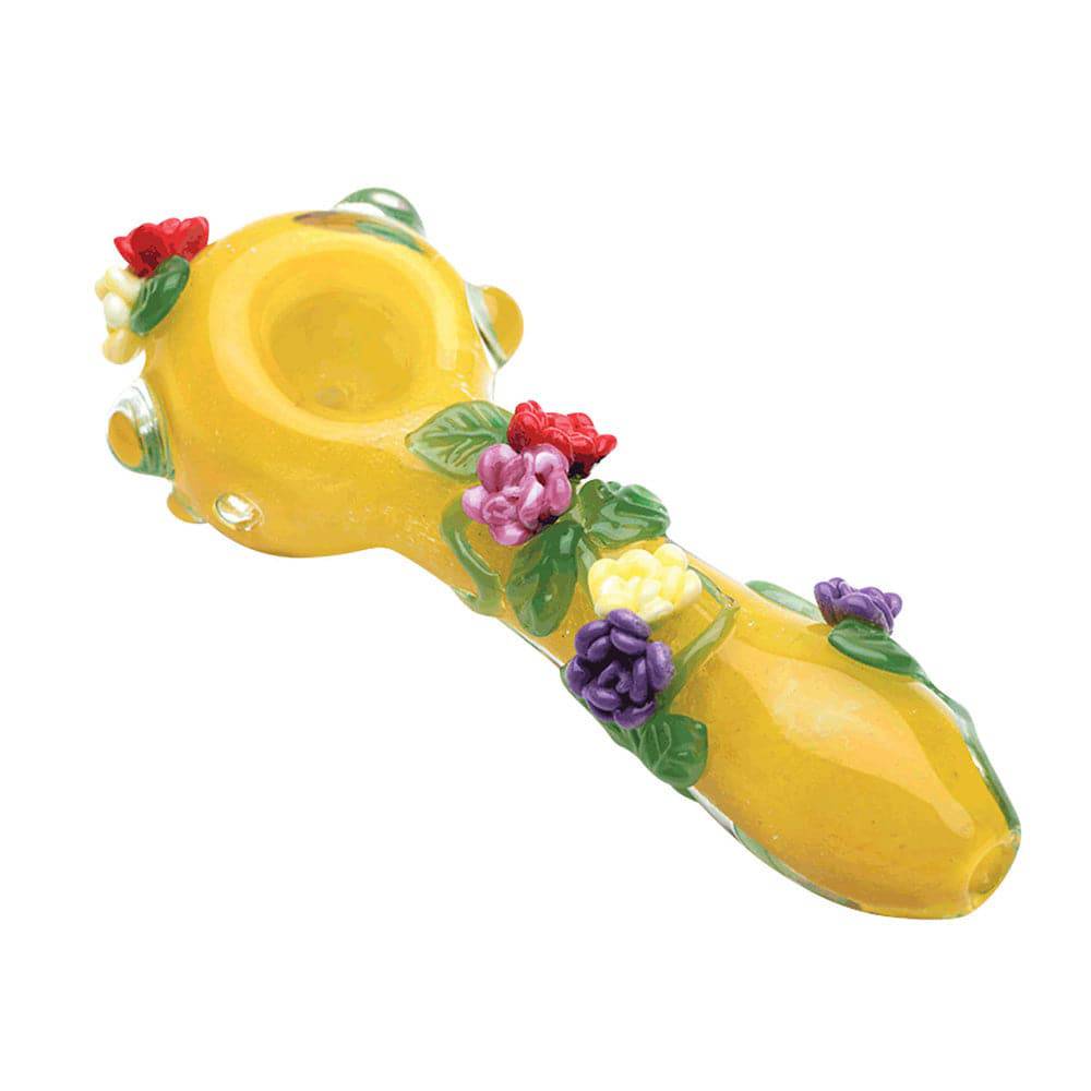 Empire Glassworks Spoon Pipe - 4" / Sunshine Garden / Small - Discreet Smoker