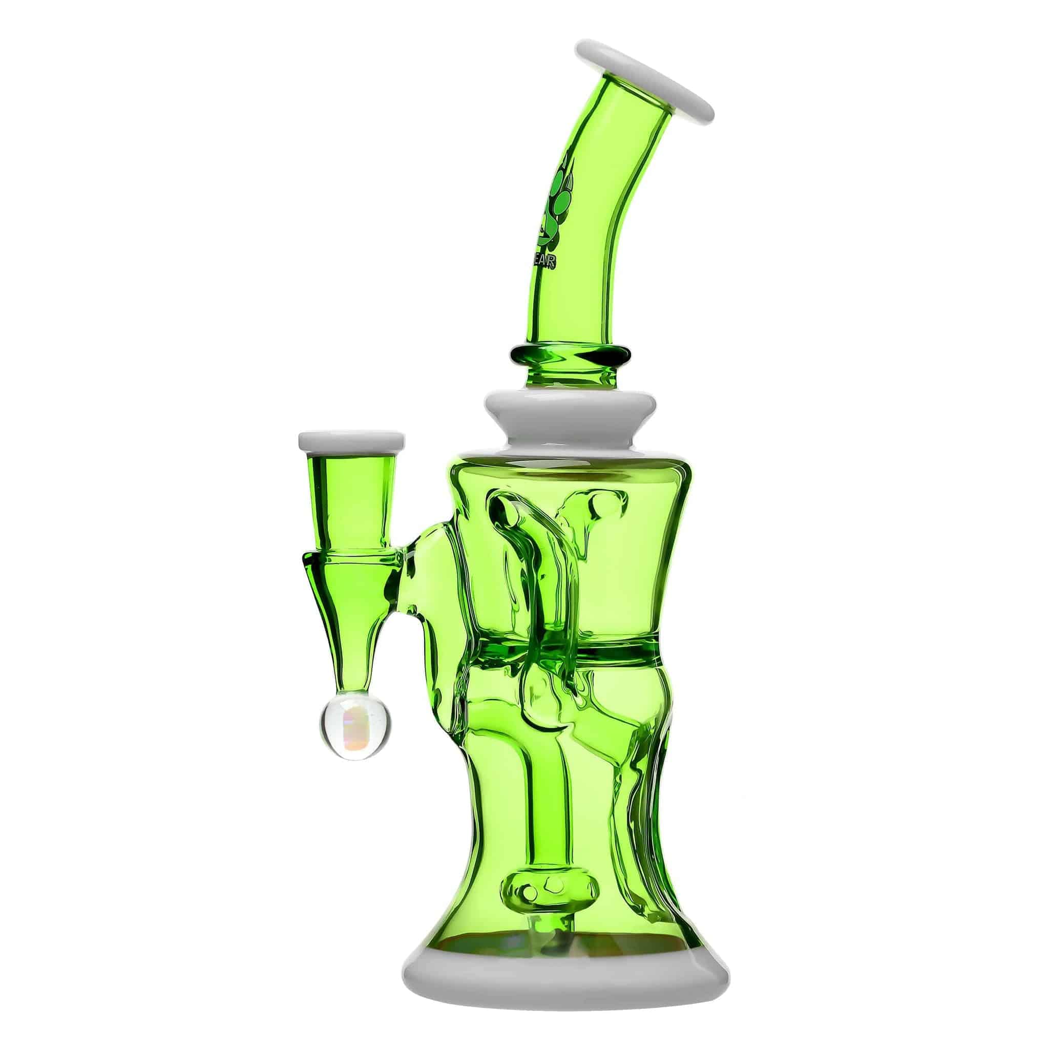 CaliBear Colored Opal Showerhead Recycler - Discreet Smoker