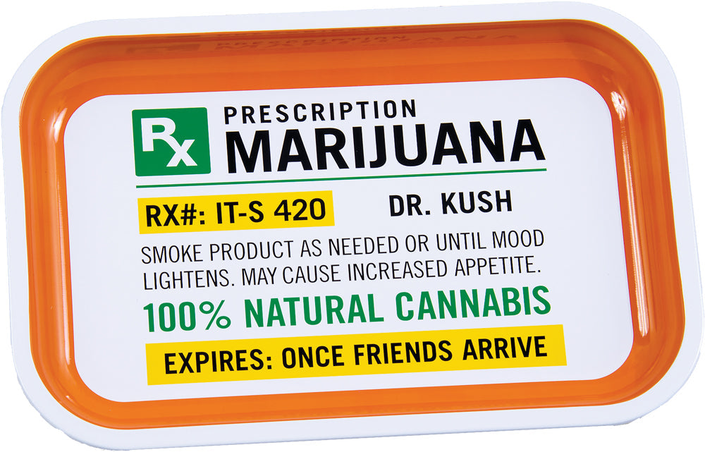 Fujima Metal Rolling Tray - 7.5"x11.25" - Discreet Smoker