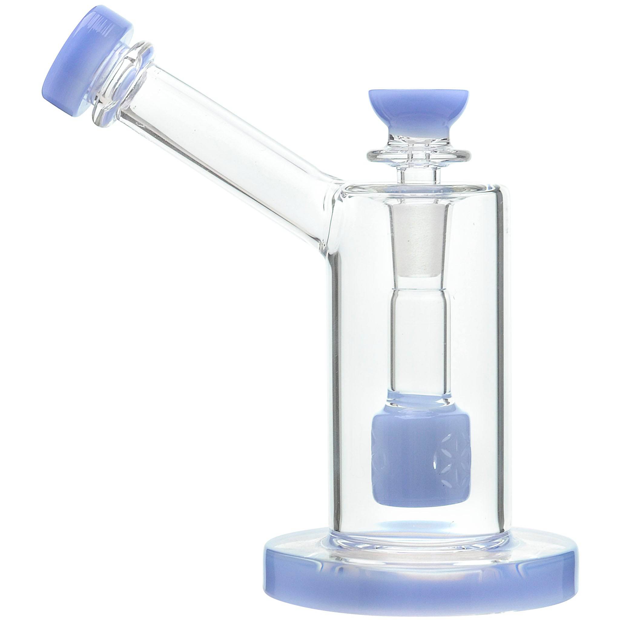 Glassic Seed of Life Percolator Glass Upright Bubbler - Discreet Smoker