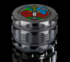 Bluebus GA 2.5 Inch Grinder Silver (Old School Edition) - Discreet Smoker