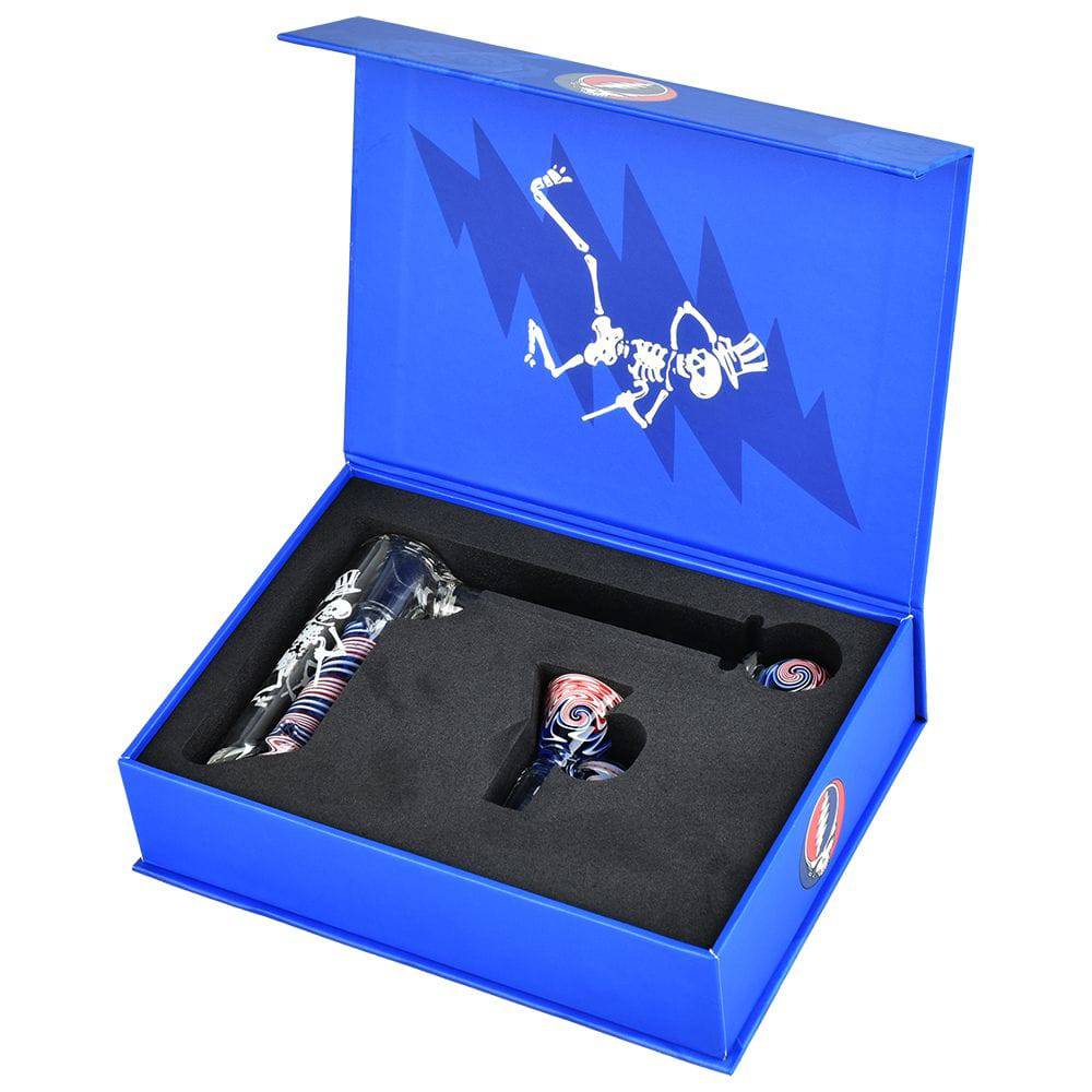 Grateful Dead x Pulsar Wig Wag Hammer Bubbler - 6.25" / 14mm F - Discreet Smoker