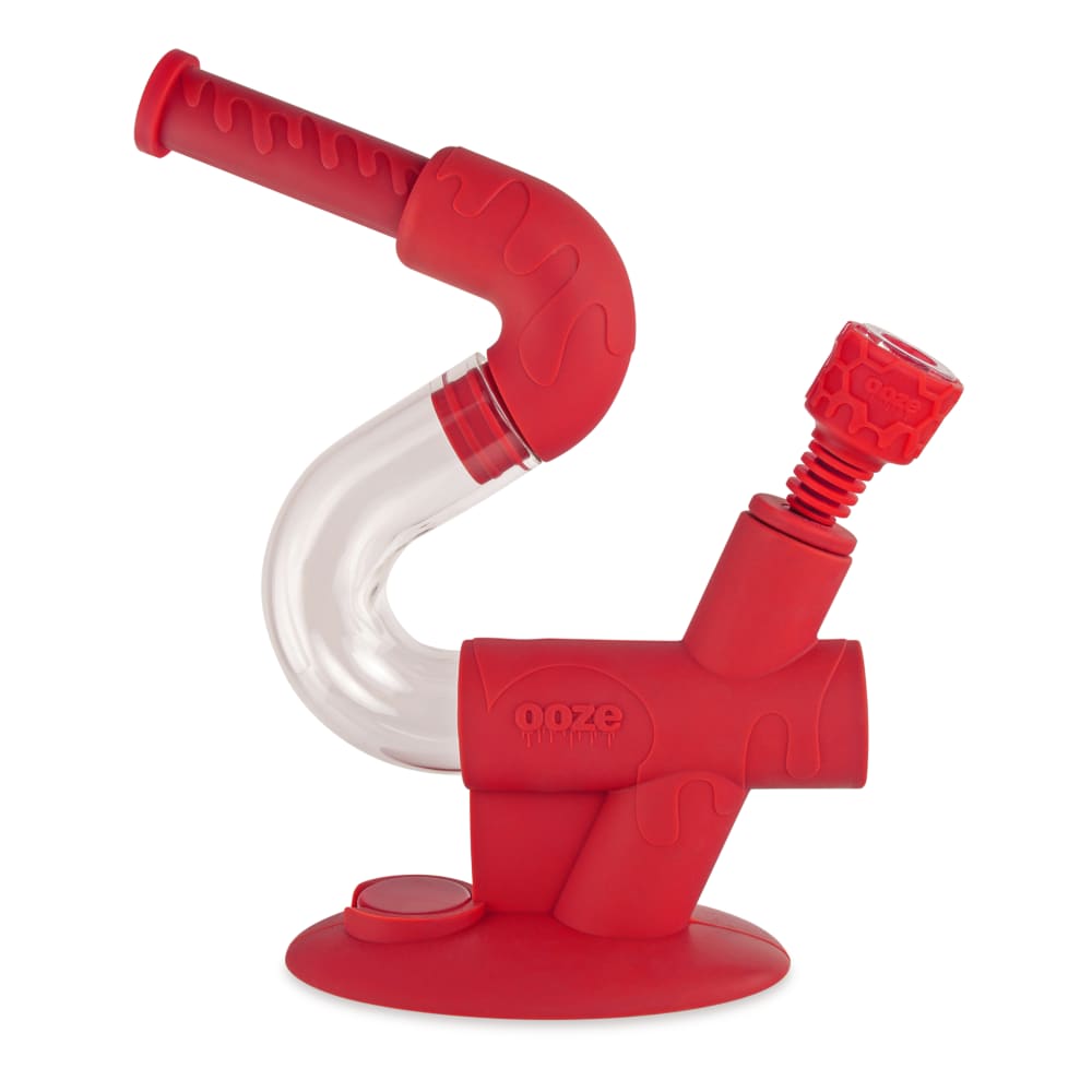 Ooze Swerve Silicone Water Pipe - Discreet Smoker