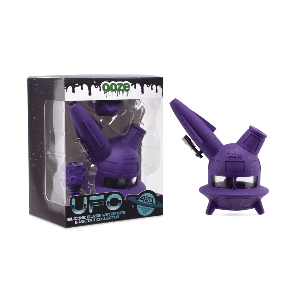 Ooze UFO Silicone Water Pipe - Discreet Smoker