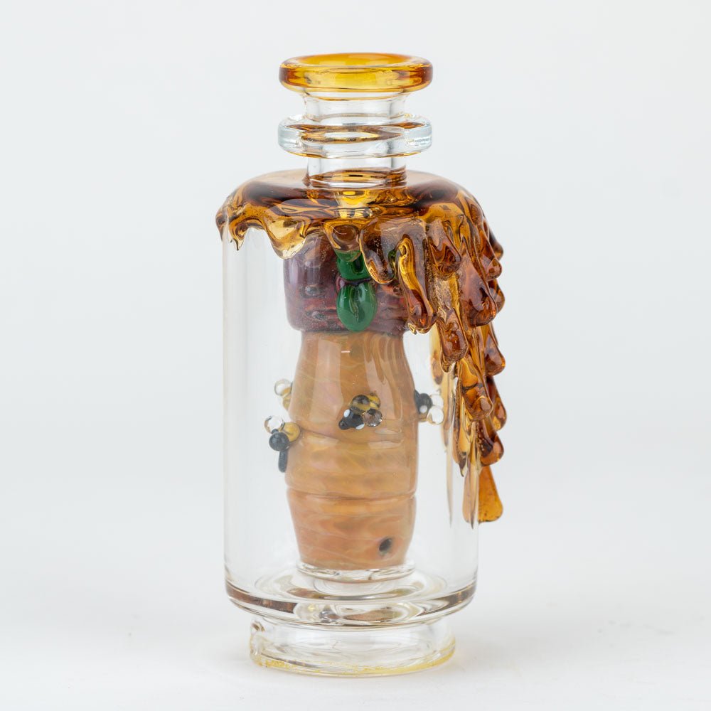 Empire Glassworks "Save the Bees" Glass Attachment for PuffCo Peak & Peak Pro - Discreet Smoker